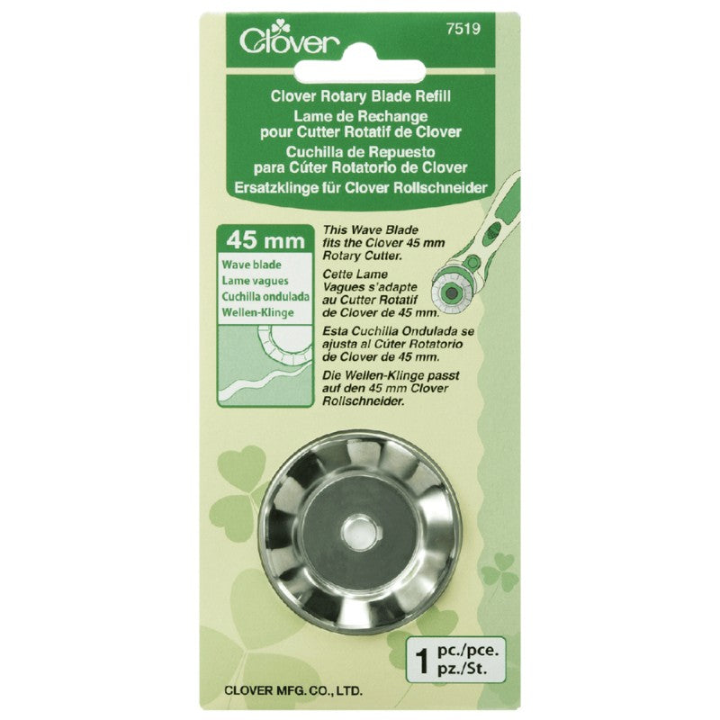 Clover Wave Rotary Blade 45mm at Bibelot Leek