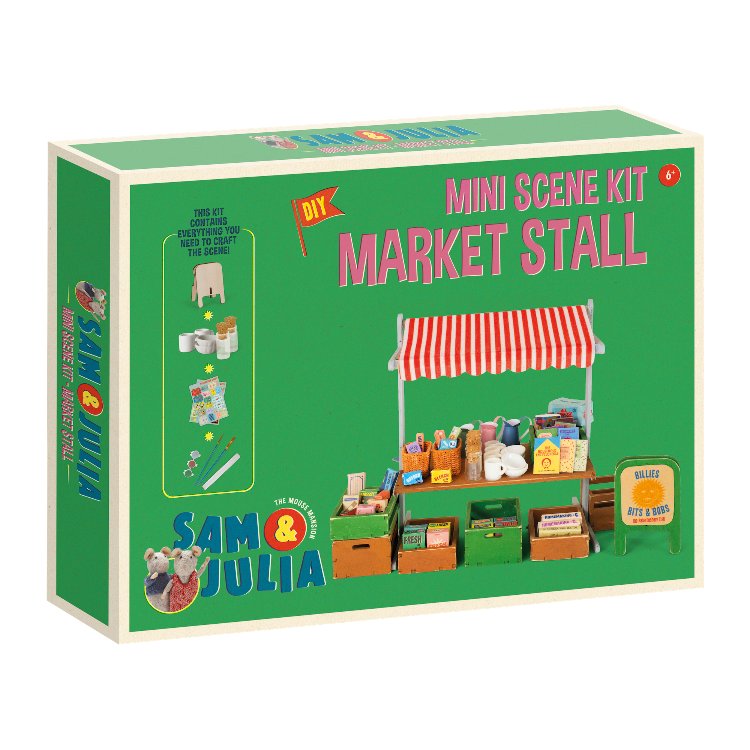 Mouse Mansion Mini Scene Kit – Market Stall Sam & Julia at Bibelot Leek UK Stockist
