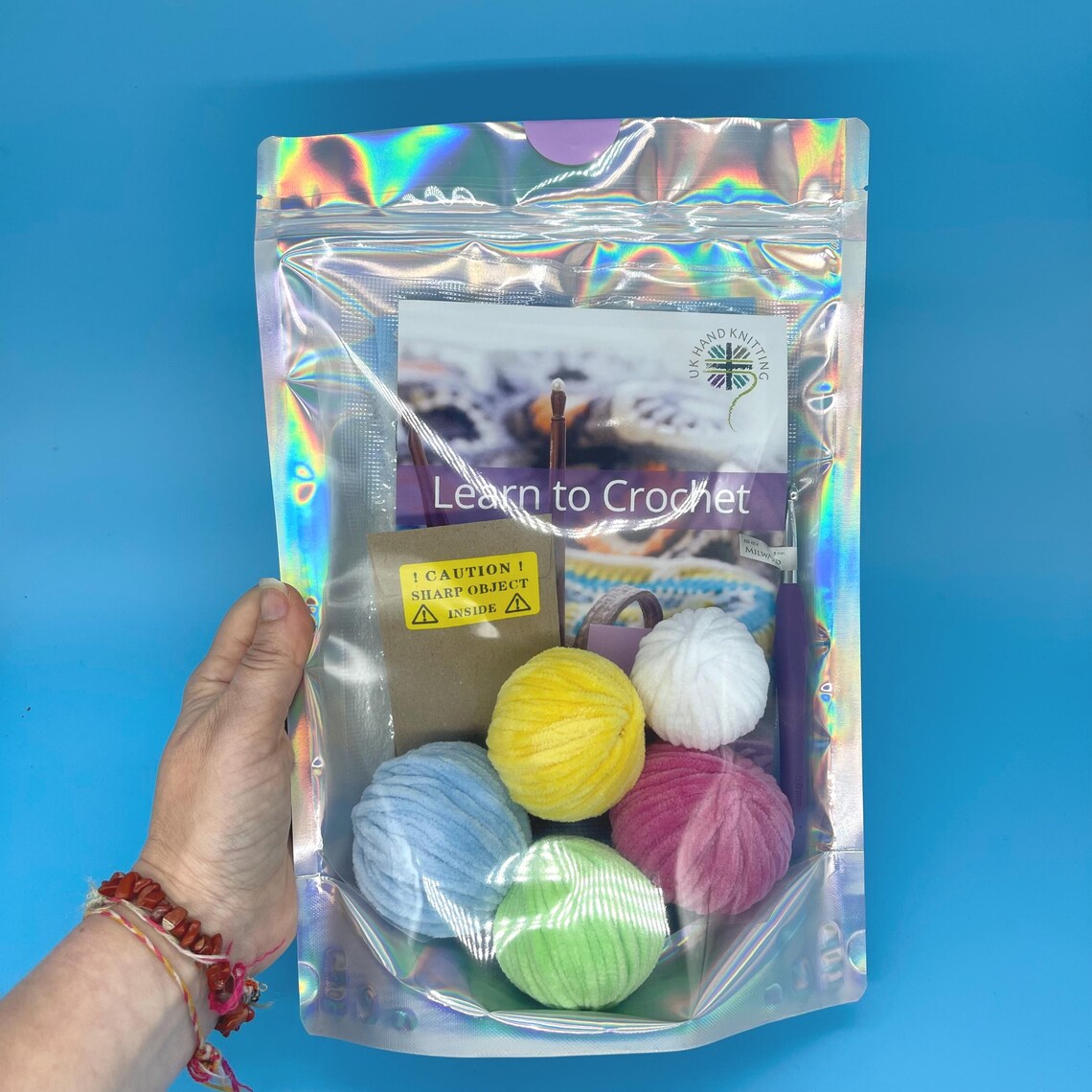 Cult Crochet Learn To Crochet Beginner Kit | Chenille Yarn Whale Plushie at Bibelot Leek, UK Stockist