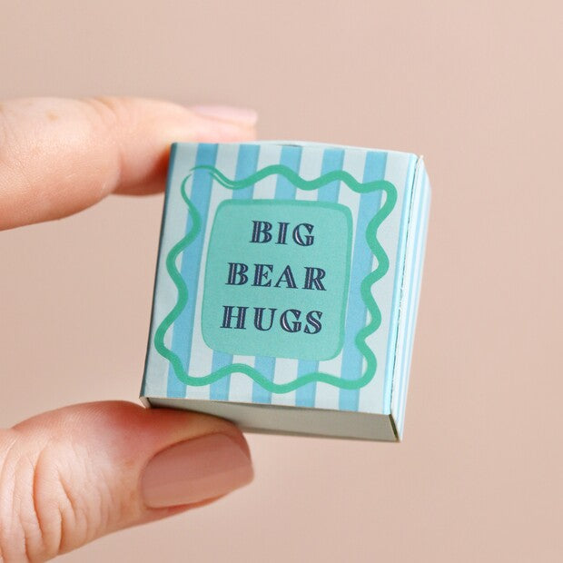 Lisa Angel Tiny Matchbox Ceramic Bear Token Bibelot Leek