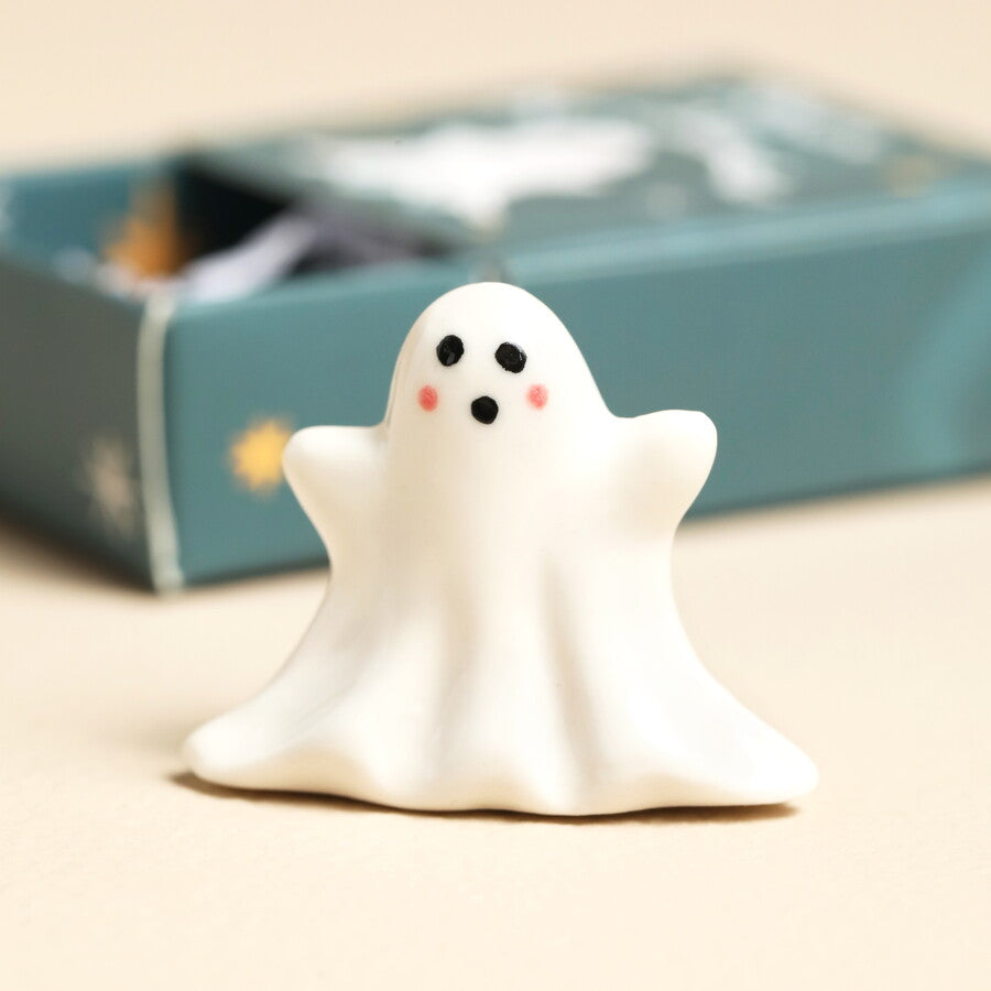 Lisa Angel Tiny Matchbox Ceramic Ghost Token at Bibelot Leek UK Stockist