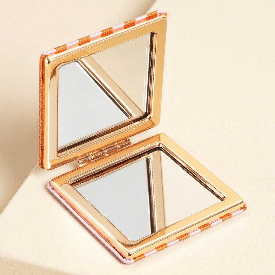 Lisa Angel Red and Pink Striped 'You are Loved' Compact Mirror at Bibelot Leek