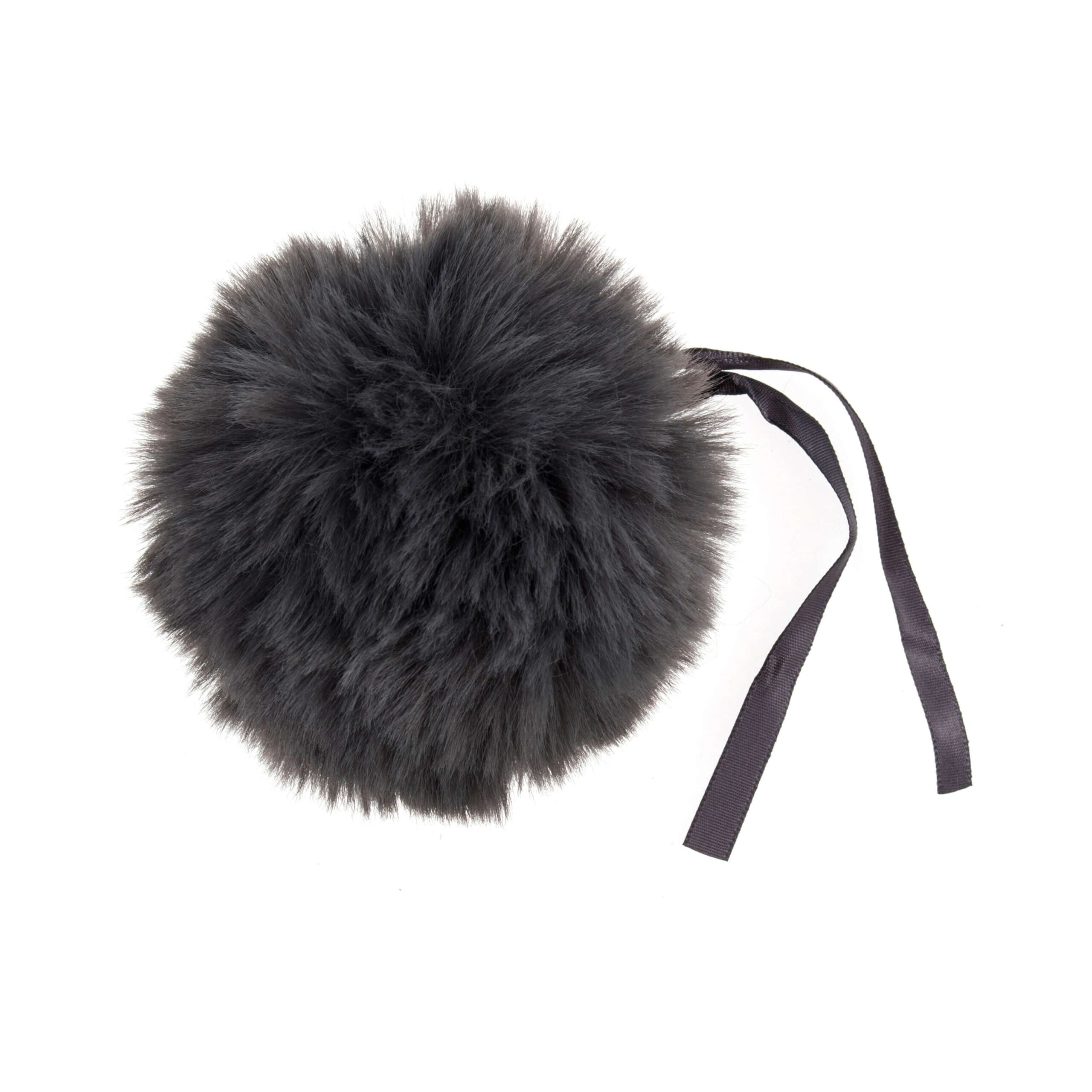 Faux Fur Grey Pom Pom: Large image 0