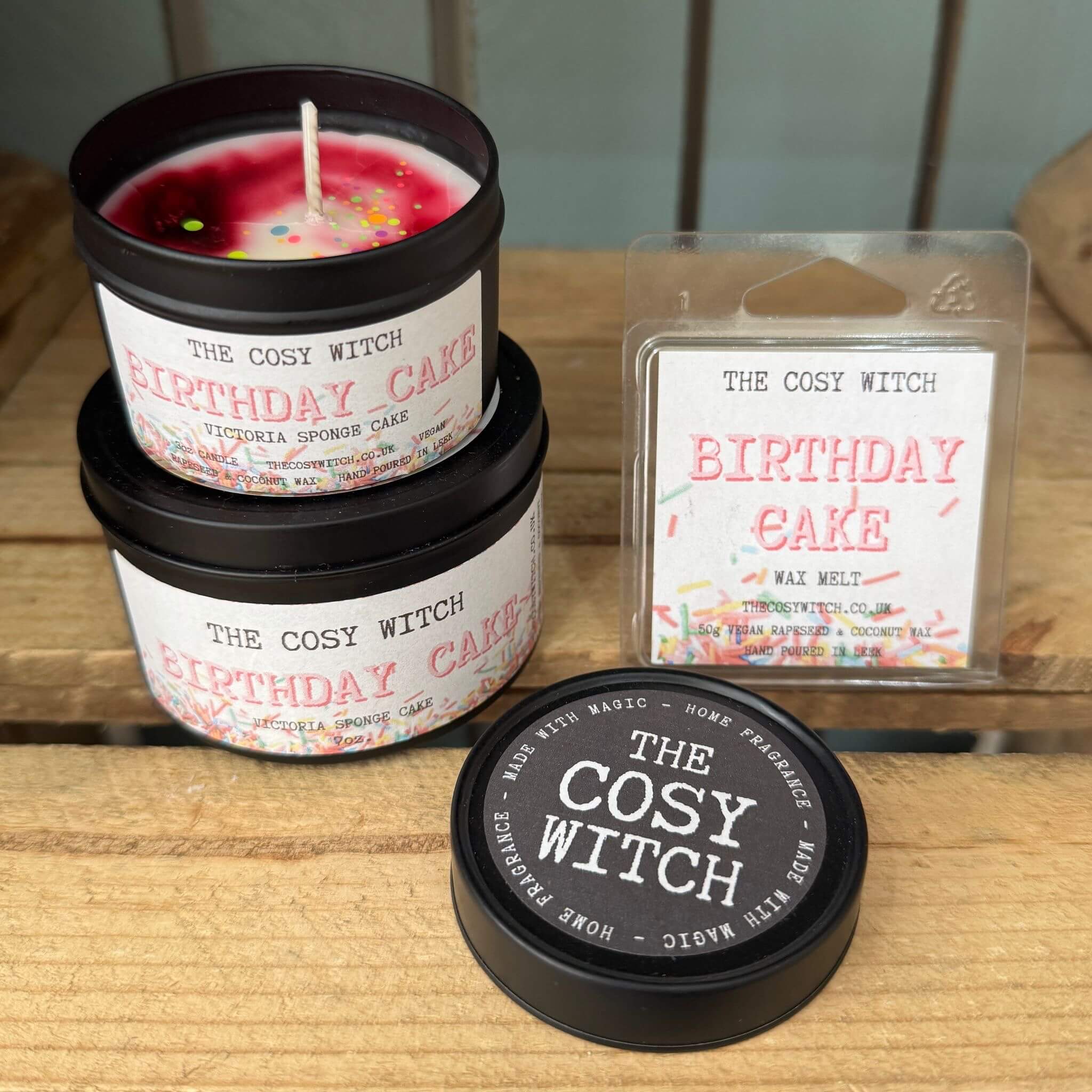 The Cosy Witch Birthday Cake Candle / Wax Melt image 0