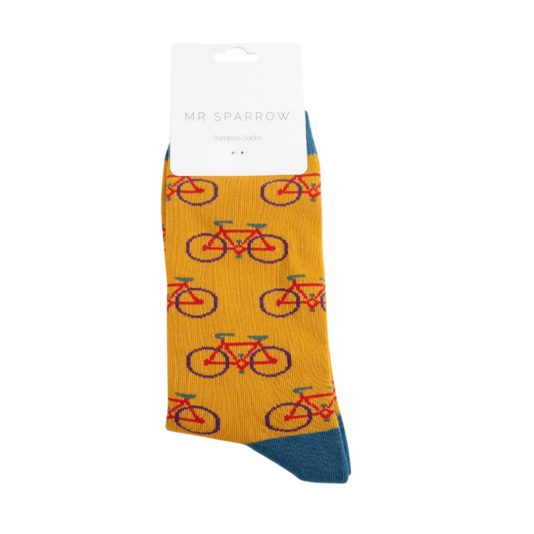 Mr Sparrow Cycling Socks: Mustard image 0