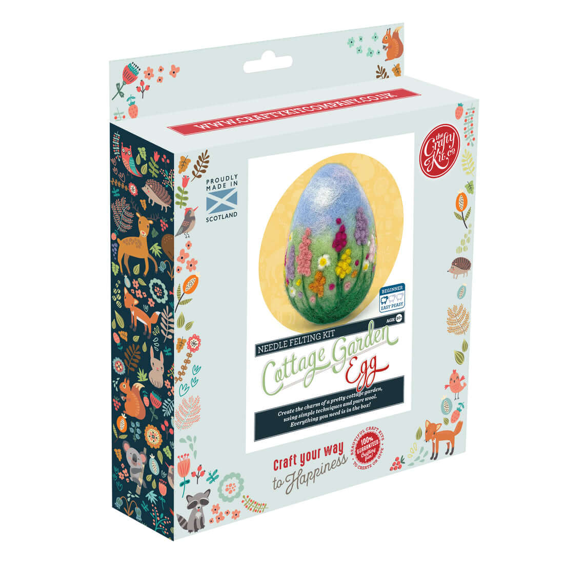 Cottage Garden Egg Needle Felting Craft Kit image 0