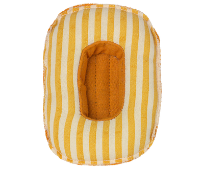 Maileg Rubber Boat, Small Mouse - Yellow Stripe at Bibelot Leek