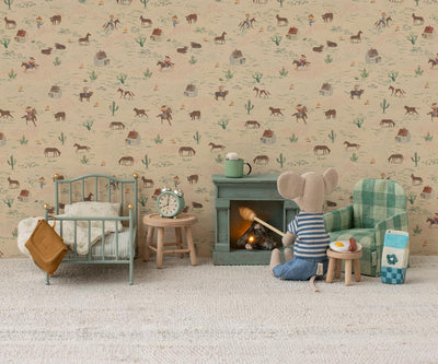 Maileg Fireplace, Mouse - Blue UK stockist