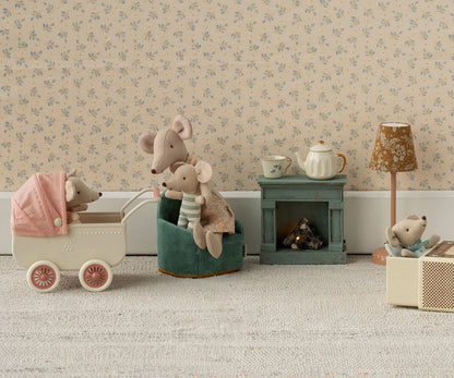 Maileg Fireplace, Mouse - Blue UK stockist