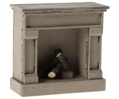 Maileg Fireplace, Mouse - Off White Bibelot Leek UK Stockist