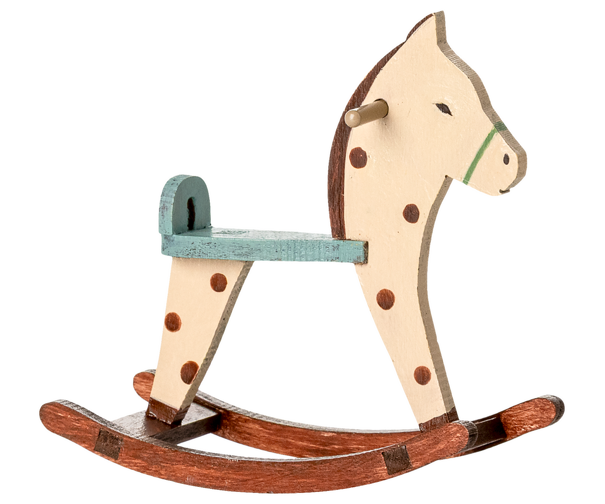 Maileg Rocking Horse, Mouse - Spotted