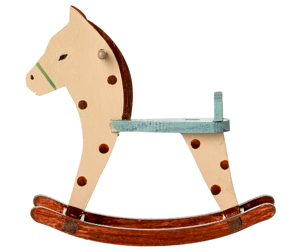 Maileg Rocking Horse, Mouse - Spotted