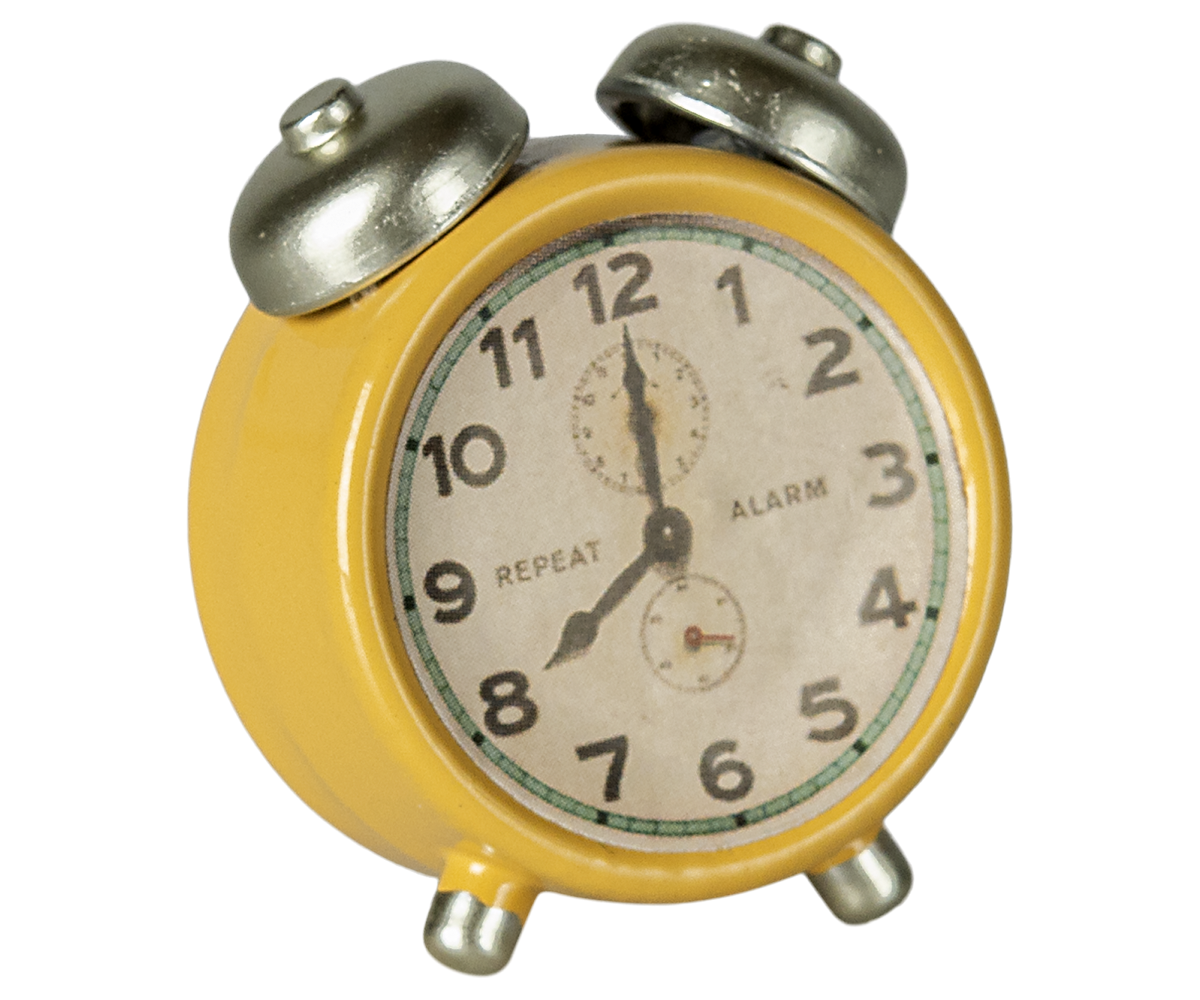 Maileg Alarm Clock, Mouse - Yellow