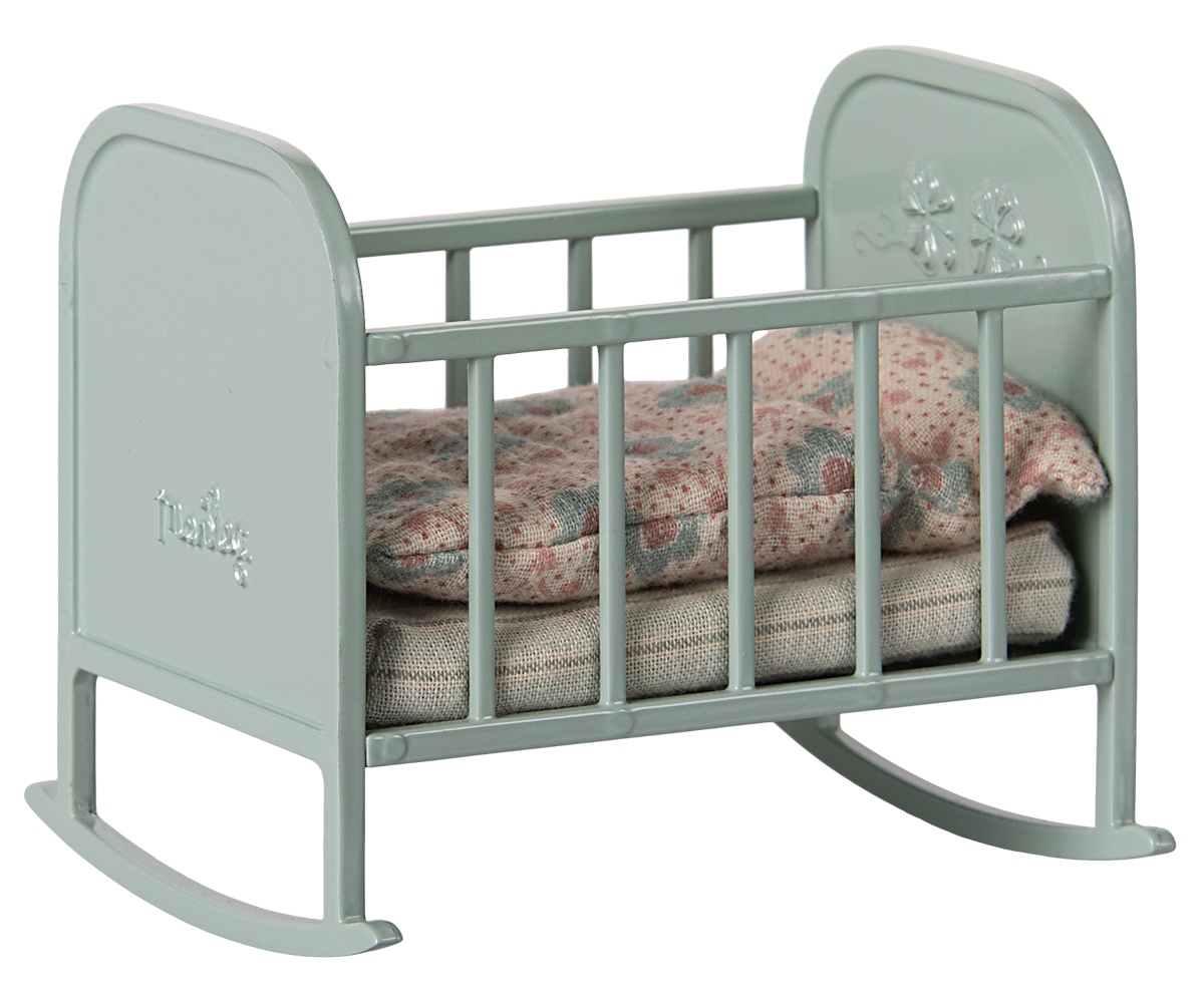 Maileg Cradle, My - Blue Mint at Bibelot Leek UK Stockist
