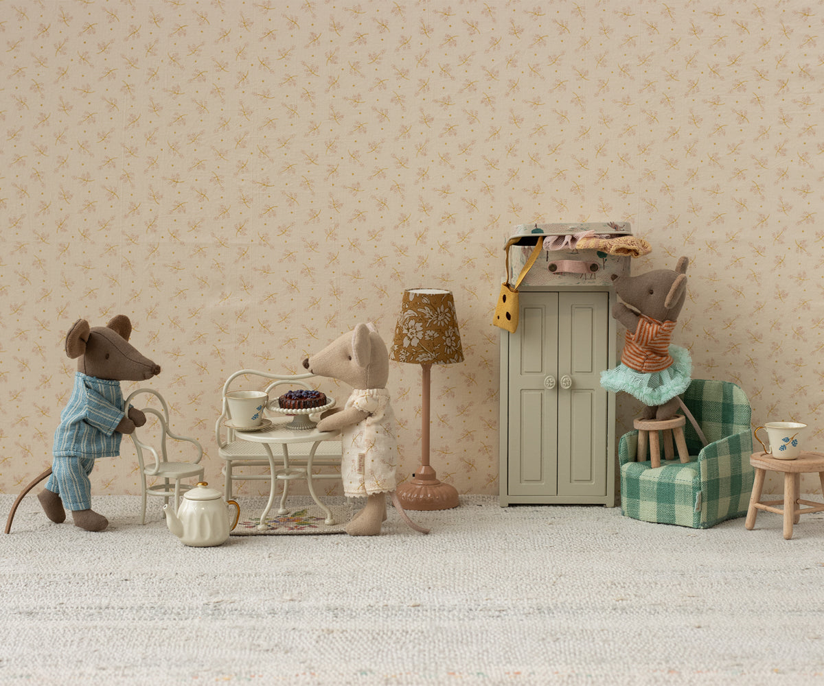 Maileg Café Set, Mouse, Small - Off White