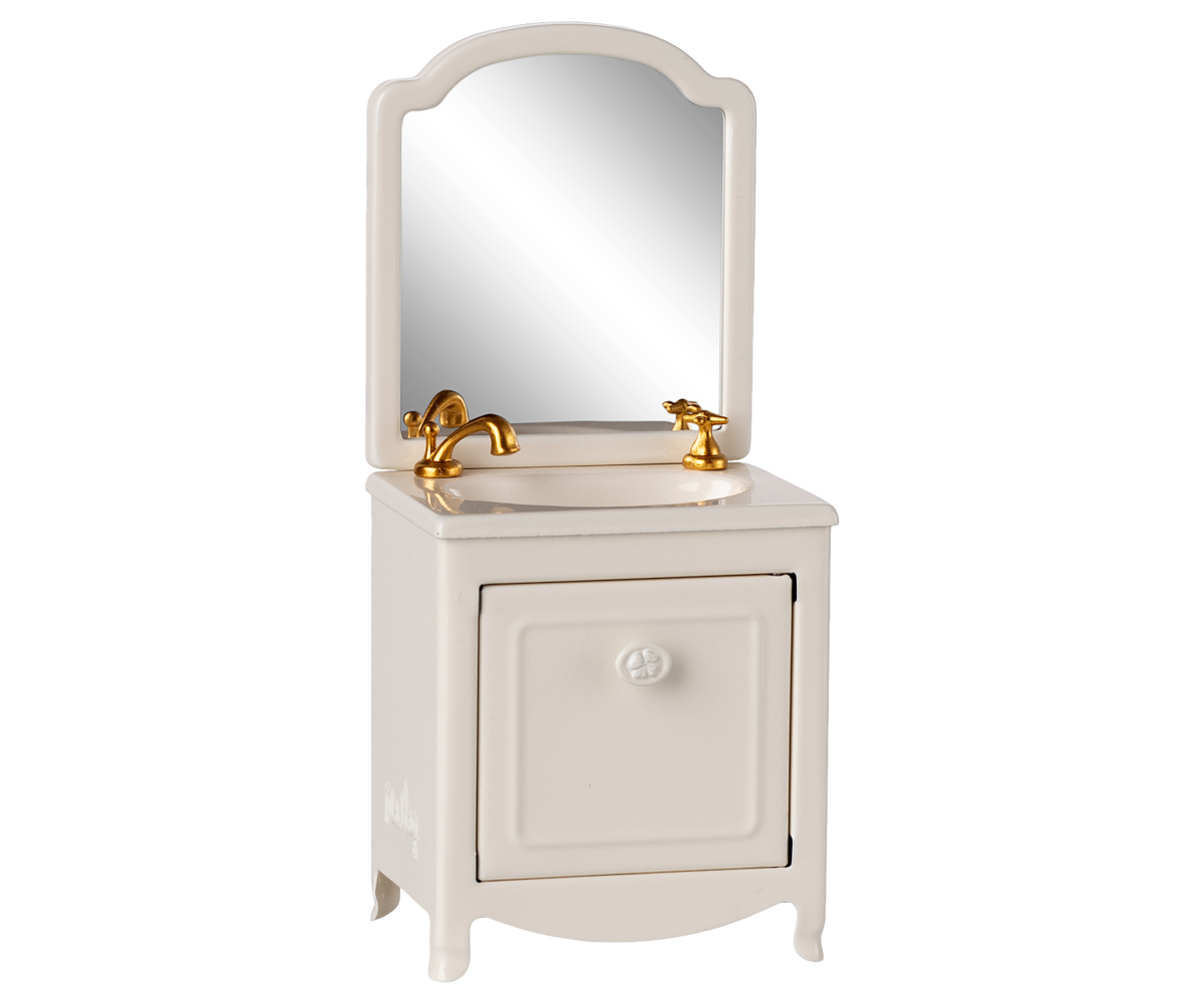 Maileg Sink Dresser, Mouse - Off White