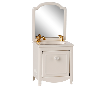 Maileg Sink Dresser, Mouse - Off White