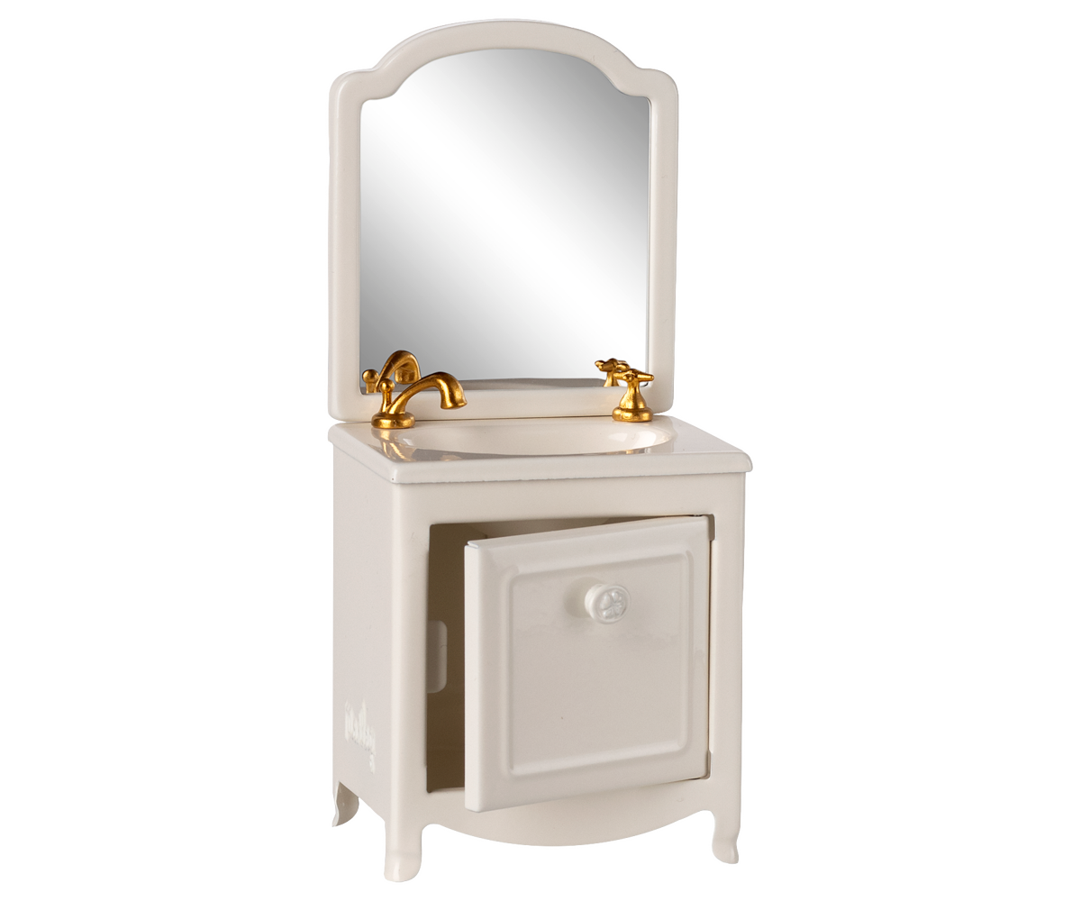 Maileg Sink Dresser, Mouse - Off White