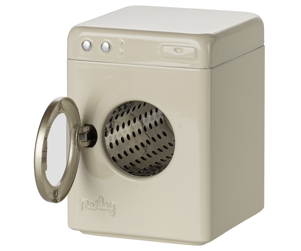 Maileg Washing Machine, Mouse - Off White