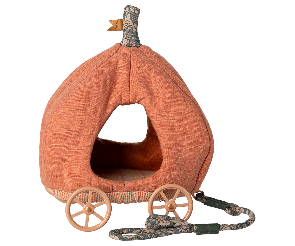 Maileg Pumpkin Carriage, Mouse
