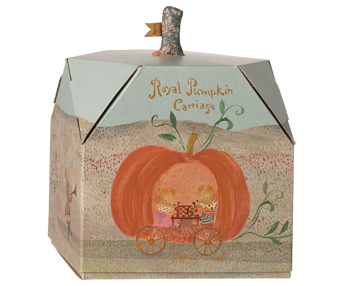 Maileg Pumpkin Carriage, Mouse