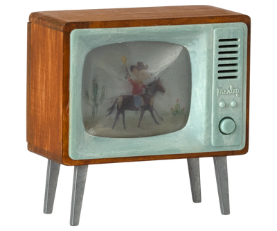 Maileg Television, Mouse at Bibelot Leek UK Stockist