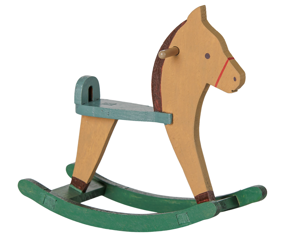 Maileg Rocking Horse, Mouse - Light Brown at Bibelot Leek UK Stockist