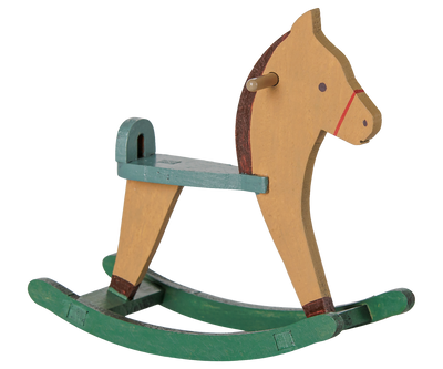 Maileg Rocking Horse, Mouse - Light Brown at Bibelot Leek UK Stockist