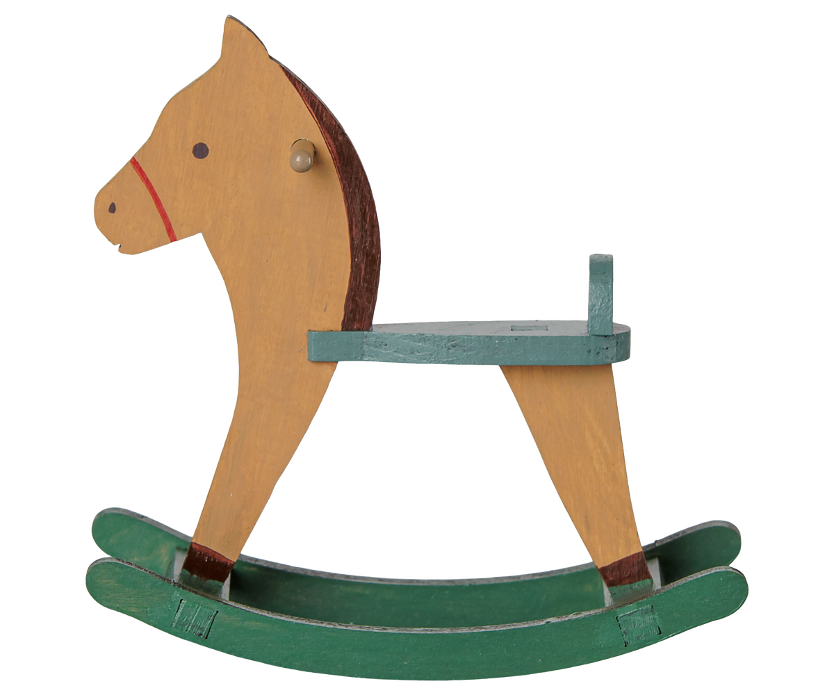 Maileg Rocking Horse, Mouse - Light Brown at Bibelot Leek UK Stockist