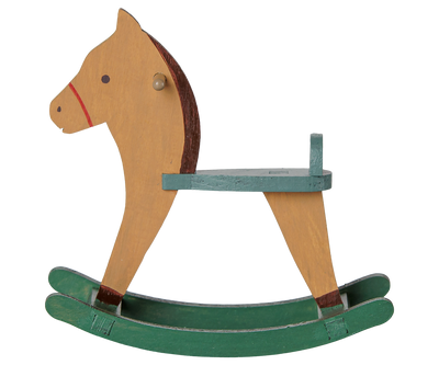 Maileg Rocking Horse, Mouse - Light Brown at Bibelot Leek UK Stockist