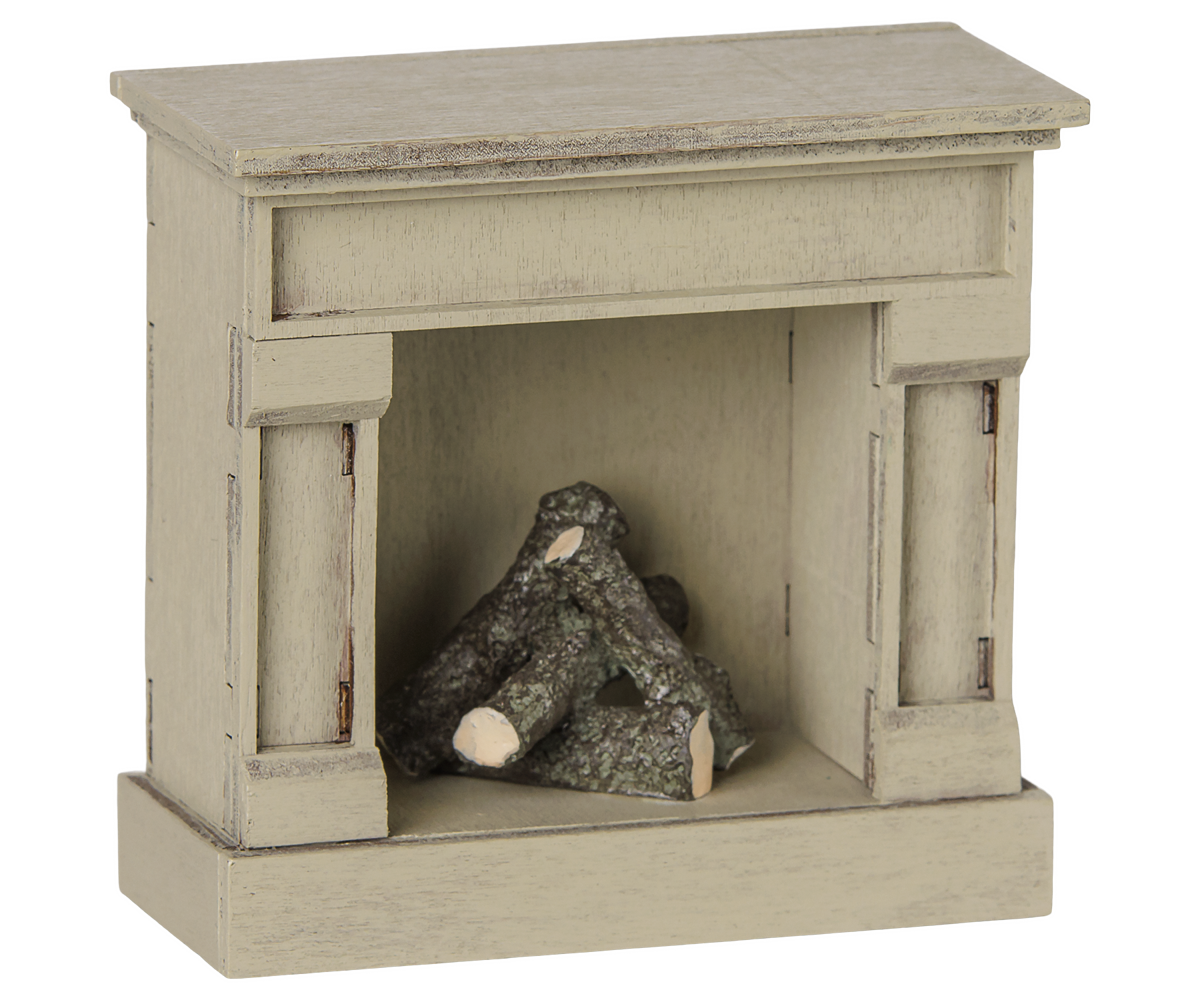 Maileg Fireplace, Mouse - Off White at Bibelot Leek UK Stockist