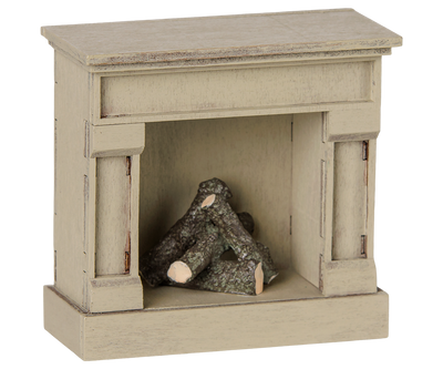 Maileg Fireplace, Mouse - Off White at Bibelot Leek UK Stockist