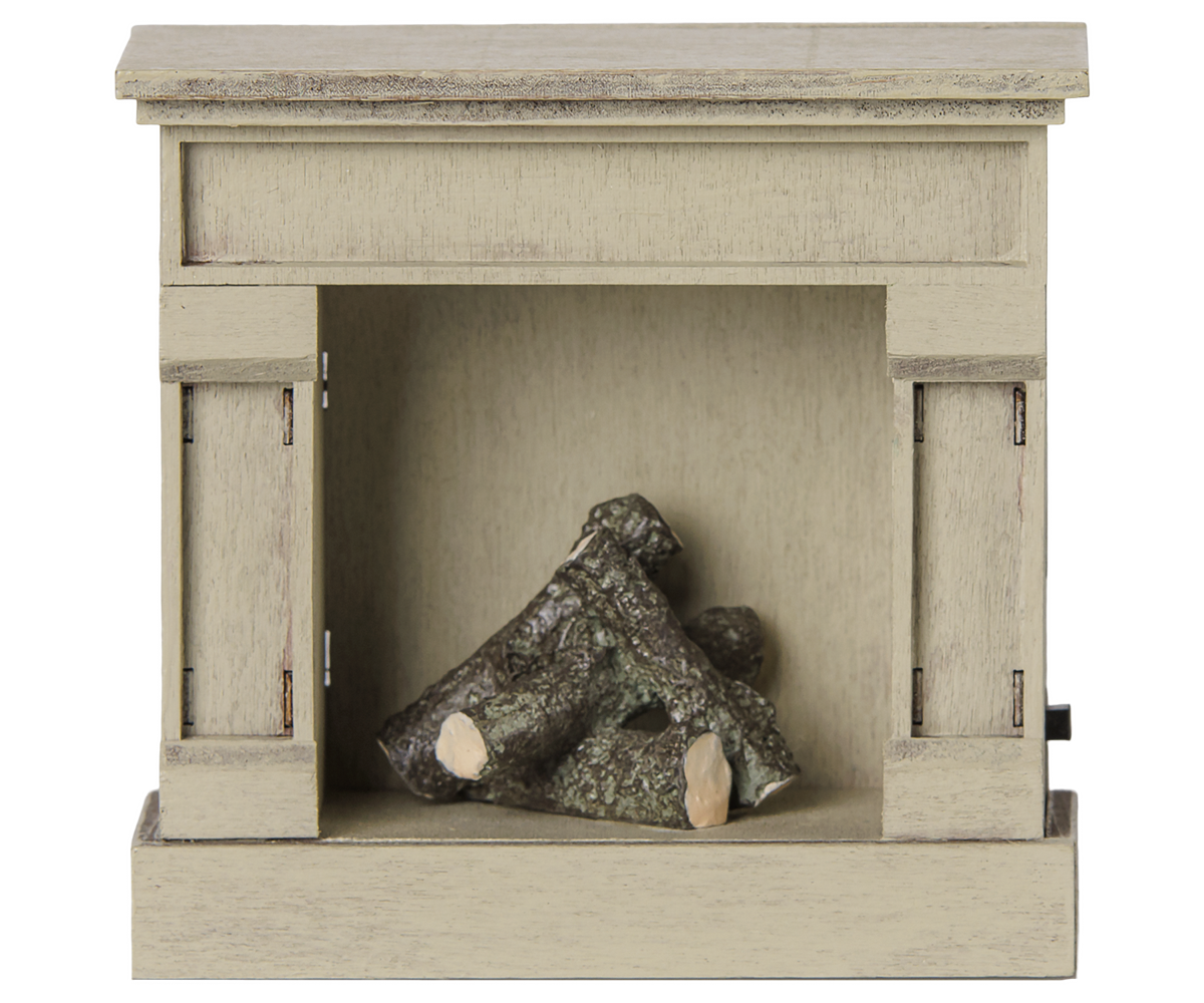Maileg Fireplace, Mouse - Off White at Bibelot Leek UK Stockist