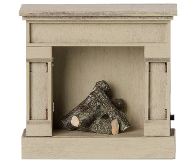 Maileg Fireplace, Mouse - Off White at Bibelot Leek UK Stockist