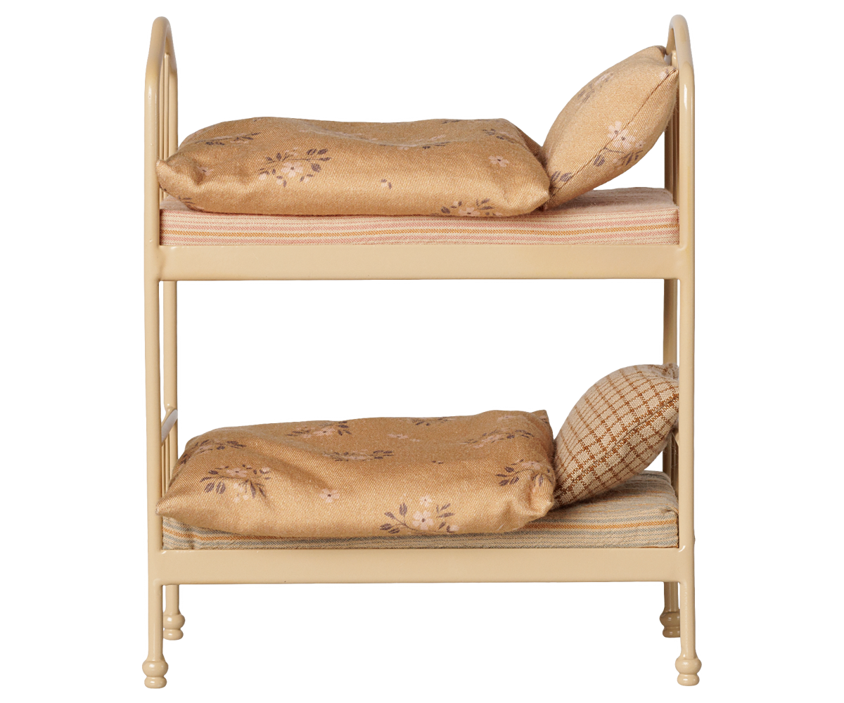 Maileg Bunk Bed, Mouse - Wheat at Bibelot leek UK Stockist