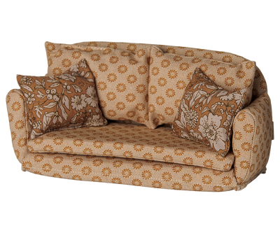 Maileg Sofa Bed, Mouse, Large - Ocher at Bibelot Leek UK Stockist