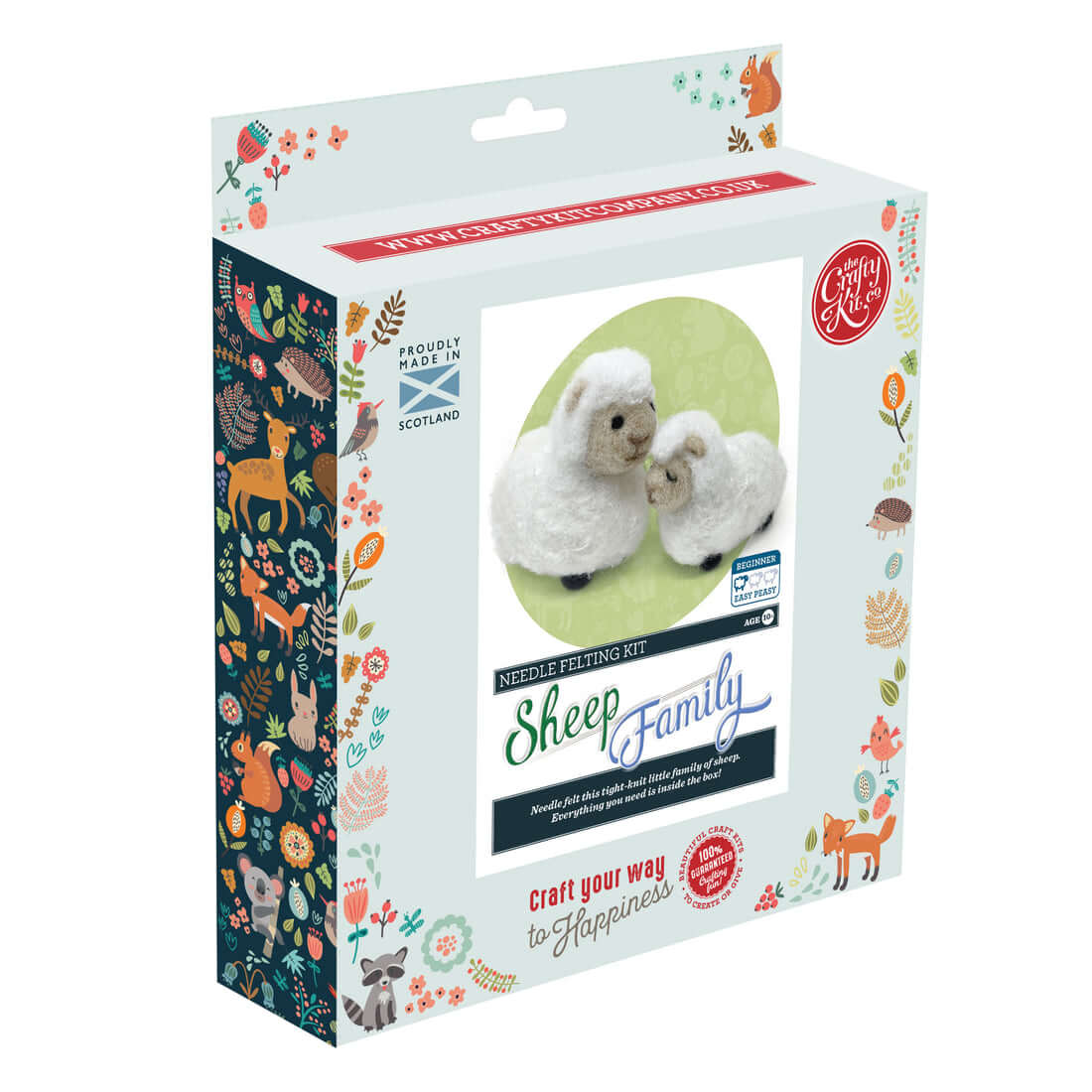 Sheep Family Needle Felt Craft Kit image 0