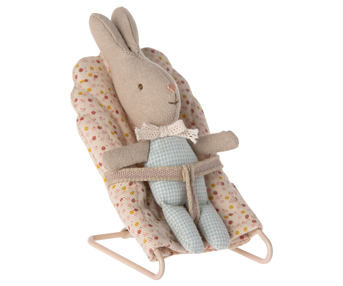 Maileg Rabbit, My - Light Blue Check at Bibelot Leek