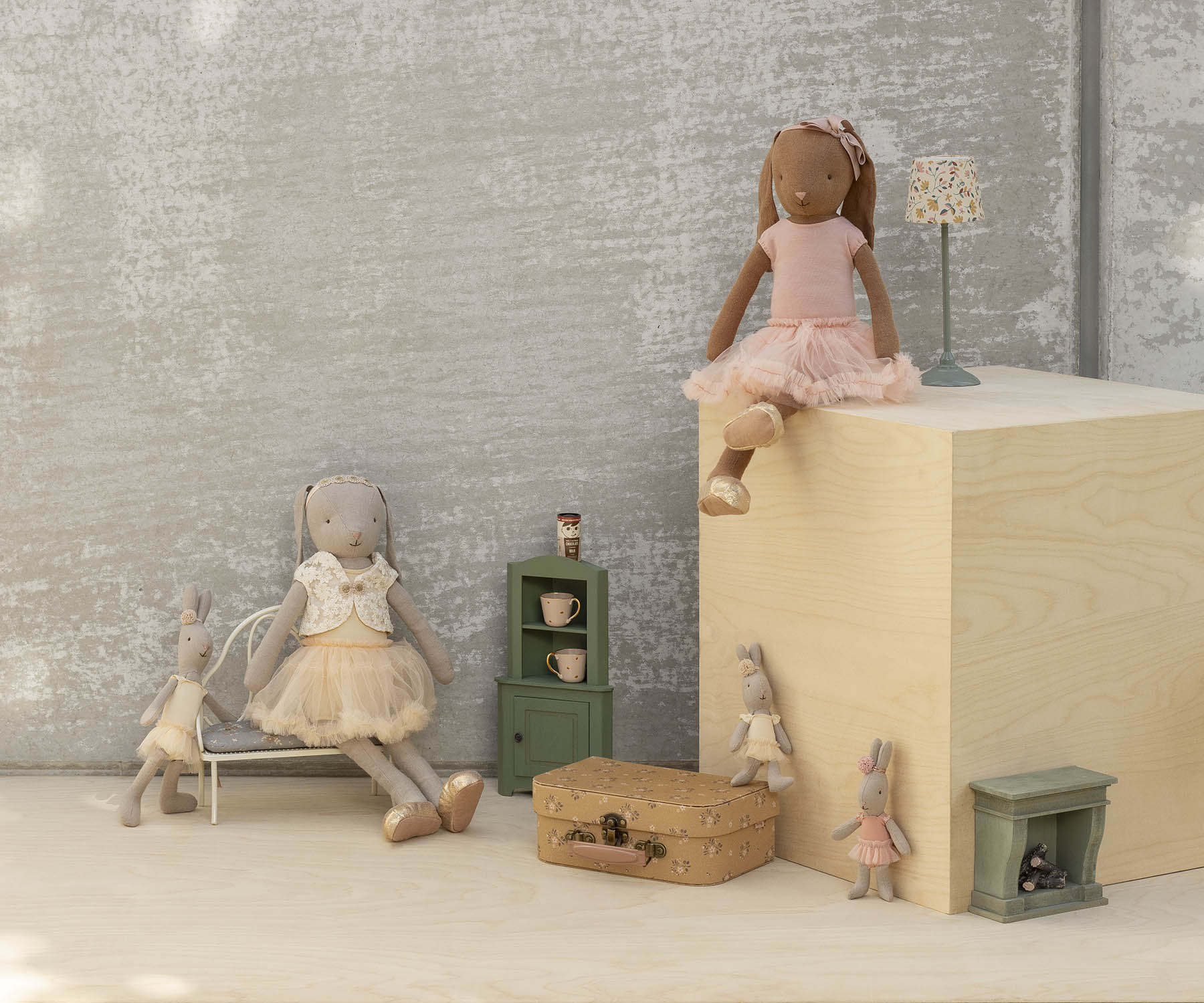 Rabbit, Micro - Ballet Suit and Skirt Rose at Bibelot Leek