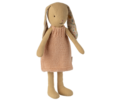 Maileg Bunny, Size 1 - Cream Yellow - Knitted Dress at Bibelot Leek, UK Stockist