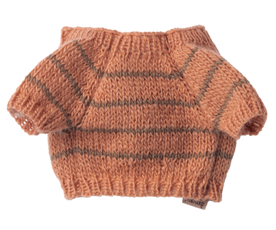 Maileg Puppy Supply, Small, Knitted Sweater - Coral at Bibelot Leek