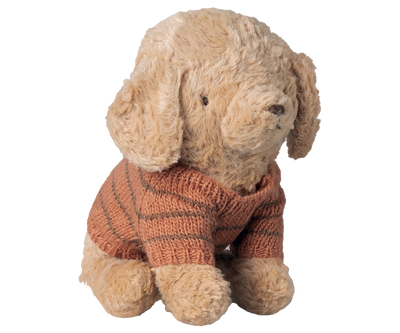 Maileg Puppy Supply, Small, Knitted Sweater - Coral at Bibelot Leek