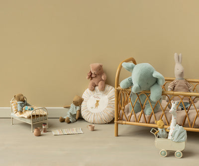 Maileg Elephant plush, Medium - Soft Mint at Bibelot Leek UK Stockist