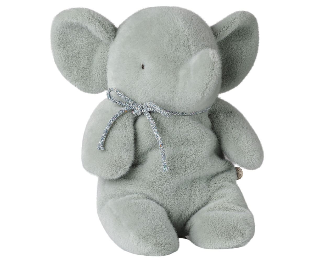Maileg Elephant plush, Medium - Soft Mint at Bibelot Leek UK Stockist