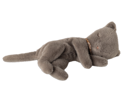 Maileg Sleeping Kitten Plush, Small - Grey at Bibelot Leek, UK Stockist