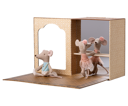 Maileg Ballet Mice in Dance Studio, Little Sister and Brother UK stockist