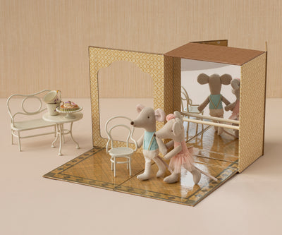 Maileg Ballet Mice in Dance Studio, Little Sister and Brother UK stockist