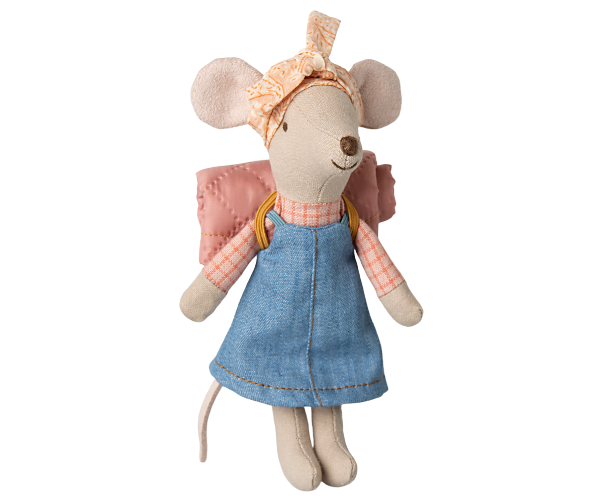 Maileg Hiker Mouse, Big Sister Bibelot Leek UK Stockist