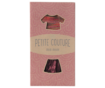Maileg Skirt and Knitted Blouse, Mum Mouse