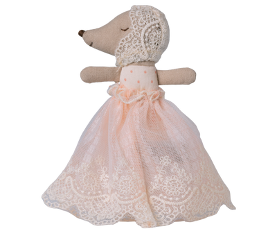 Maileg Baby Mouse in Gown - Powder at Bibelot Leek